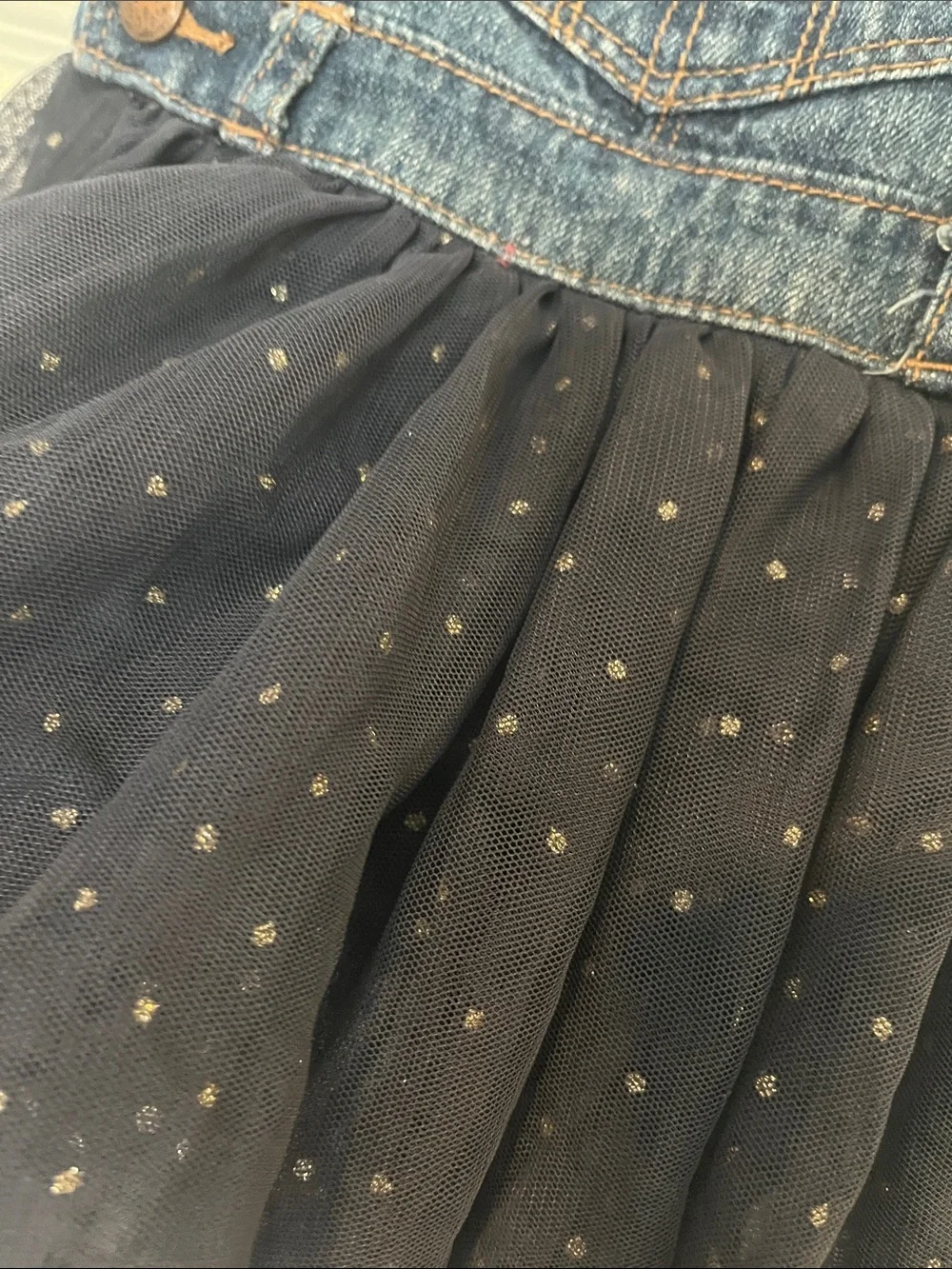 OshKosh Denim Overall Tutu Skirt - Navy